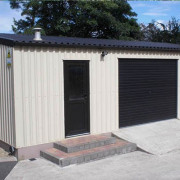 White steel building