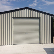 White steel building