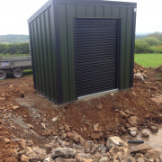 Small steel building
